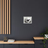 Gallery Canvas Wraps - Charcoal Garden Cat #3 - Framed