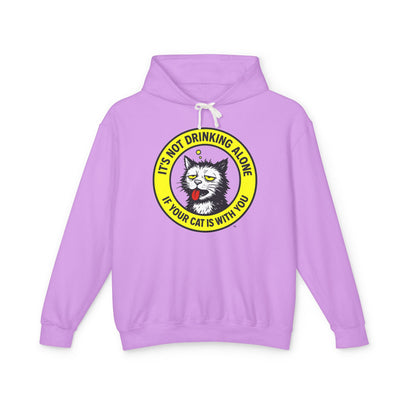 Drinking Alone - Unisex Lightweight Hoodie