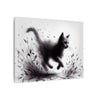 Canvas Wrap - Charcoal Garden Cat #1 - Unframed