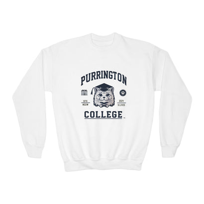 Purrington College - Youth Crewneck Sweatshirt
