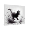 Canvas Wrap - Charcoal Garden Cat #1 - Unframed