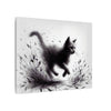 Canvas Wrap - Charcoal Garden Cat #1 - Unframed