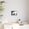 Gallery Canvas Wraps - Charcoal Garden Cat #5 - Framed