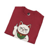 Maneki-Neko Repelling Cat - Adult T-Shirt