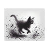 Canvas Wrap - Charcoal Garden Cat #1 - Unframed
