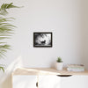 Gallery Canvas Wraps - Charcoal Garden Cat #5 - Framed