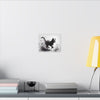 Canvas Wrap - Charcoal Garden Cat #1 - Unframed