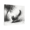 Canvas Wrap - Charcoal Garden Cat #4 - Unframed