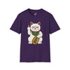 Maneki-Neko Repelling Cat - Adult T-Shirt