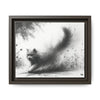 Gallery Canvas Wraps - Charcoal Garden Cat #4 - Framed