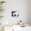 Gallery Canvas Wraps - Charcoal Garden Cat #5 - Framed