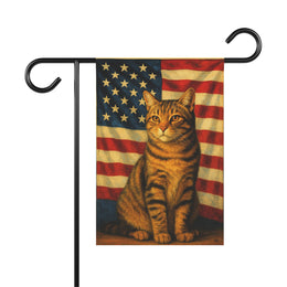 Patriotic Cat - Garden Flag