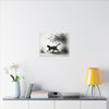 Canvas Wrap - Charcoal Garden Cat #2 - Unframed