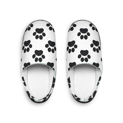 Cozy Paw Print Women's Indoor Slippers
