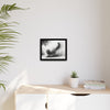 Gallery Canvas Wraps - Charcoal Garden Cat #4 - Framed