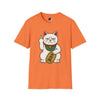 Maneki-Neko Repelling Cat - Adult T-Shirt