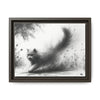 Gallery Canvas Wraps - Charcoal Garden Cat #4 - Framed