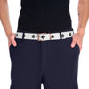 Paw Print Belt - White