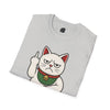 Maneki-Neko Repelling Cat - Adult T-Shirt