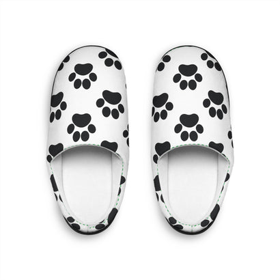 Cozy Paw Print Men's Indoor Slippers