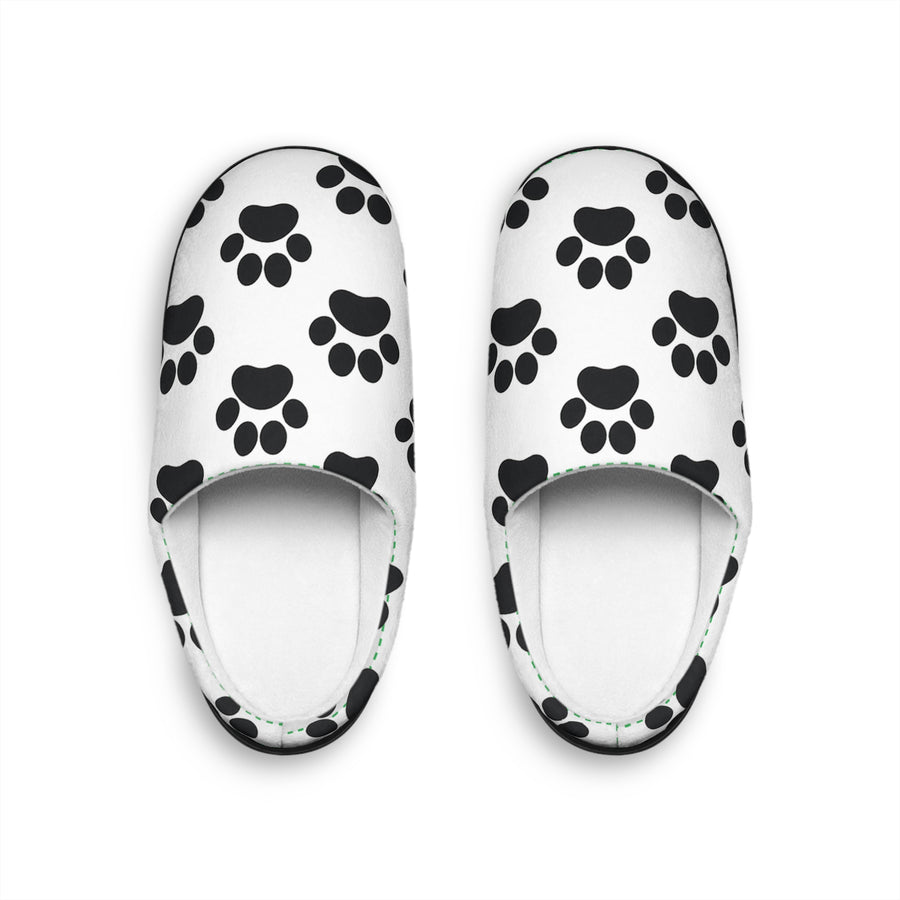 Cozy Paw Print Men's Indoor Slippers