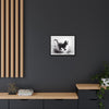 Gallery Canvas Wraps - Charcoal Garden Cat #1 - Framed