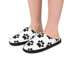 Cozy Paw Print Men's Indoor Slippers