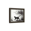 Gallery Canvas Wraps - Charcoal Garden Cat #2 - Framed