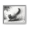 Gallery Canvas Wraps - Charcoal Garden Cat #4 - Framed