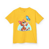 Cute Cat and Butterfly - Youth T-Shirt
