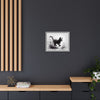 Gallery Canvas Wraps - Charcoal Garden Cat #1 - Framed