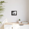 Gallery Canvas Wraps - Charcoal Garden Cat #5 - Framed