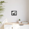 Gallery Canvas Wraps - Charcoal Garden Cat #4 - Framed