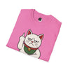 Maneki-Neko Repelling Cat - Adult T-Shirt