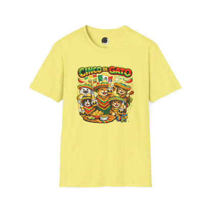 Cinco de Gato v2 - Adult T-Shirt