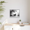 Gallery Canvas Wraps - Charcoal Garden Cat #5 - Framed