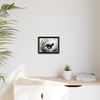 Gallery Canvas Wraps - Charcoal Garden Cat #3 - Framed