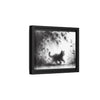 Gallery Canvas Wraps - Charcoal Garden Cat #5 - Framed