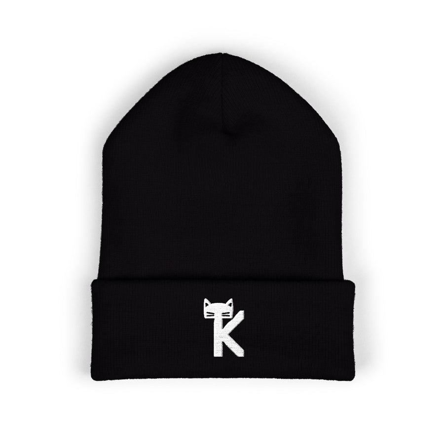 Embroidered TK-Signature Classic Cuffed Beanie - Dark Colors
