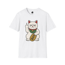 Maneki-Neko Repelling Cat - Adult T-Shirt