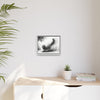 Gallery Canvas Wraps - Charcoal Garden Cat #4 - Framed
