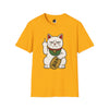 Maneki-Neko Repelling Cat - Adult T-Shirt