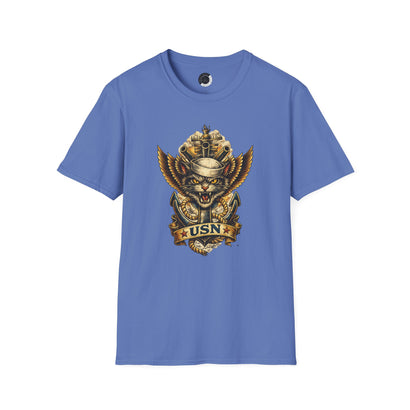 USN Cat — Adult T-Shirt
