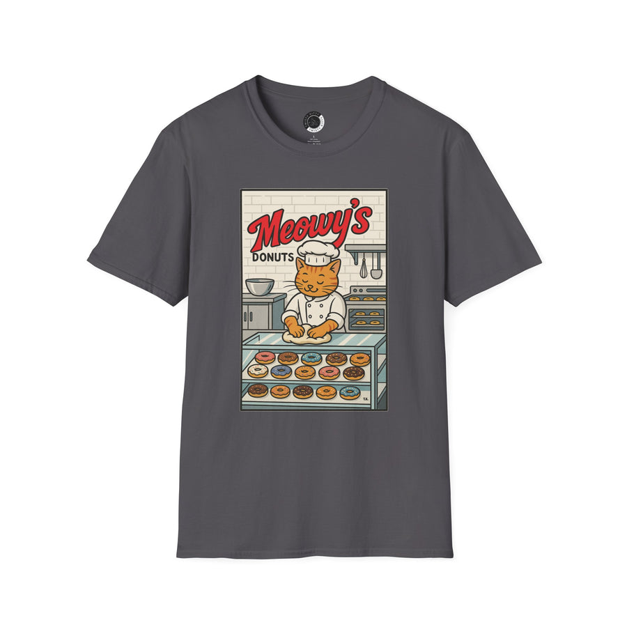 Meowy's Donuts (Two sided) - Adult T-Shirt