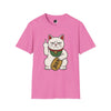 Maneki-Neko Repelling Cat - Adult T-Shirt