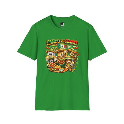 Cinco de Gato v2 - Adult T-Shirt