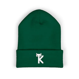 Embroidered TK-Signature Classic Cuffed Beanie - Dark Colors