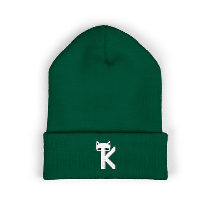 Embroidered TK-Signature Classic Cuffed Beanie - Dark Colors