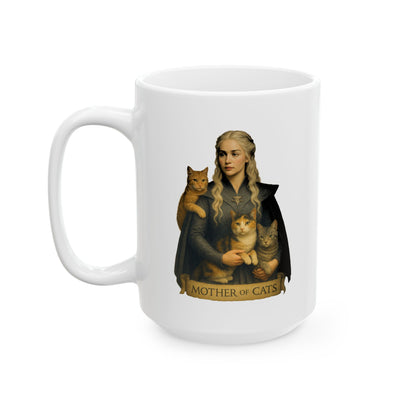 Mother of Cats - Ceramic Mug, (11oz, 15oz)