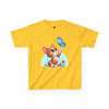 Cute Cat and Butterfly - Youth T-Shirt